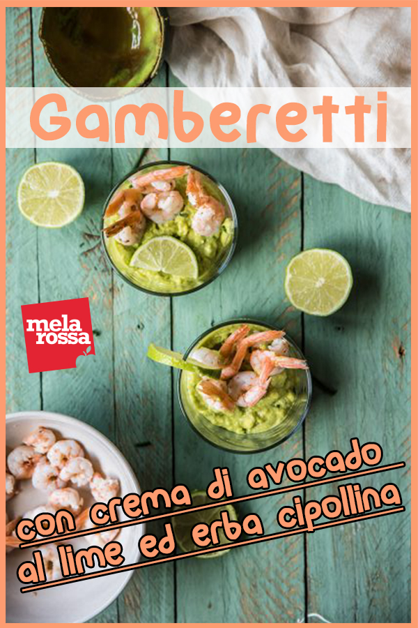 gamberi con crema di avocado al lime ricetta