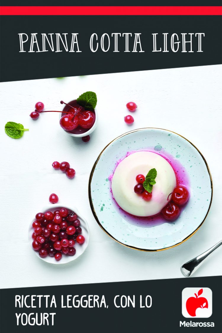 Panna cotta light, ricetta leggera con lo yogurt - Melarossa