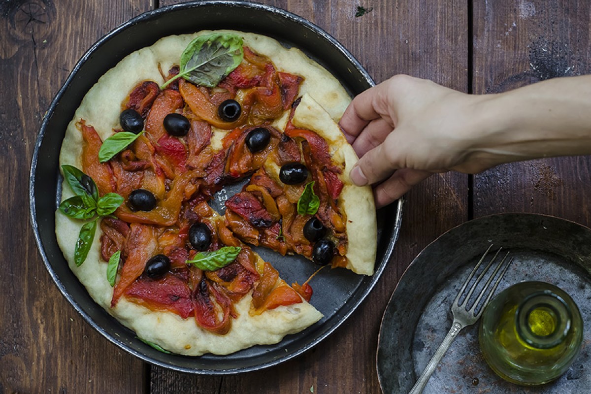 pizza con peperoni