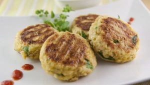 Polpette di granchio e coriandolo