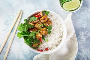 Riso al tofu e peperoncino