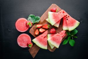 Smoothie di fragole e anguria