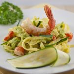 tagliatelle gamberi e zucchine