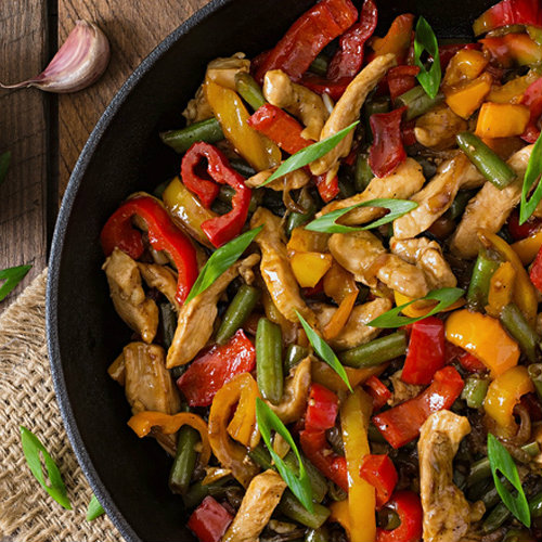 pollo al limone nella wok