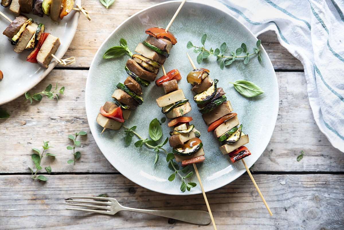 piedini con seitan e verdure