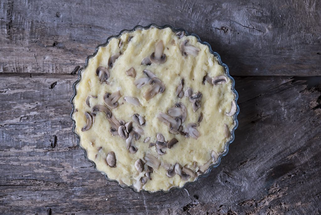 Ricetta gateau patate e funghi da cuocere 1