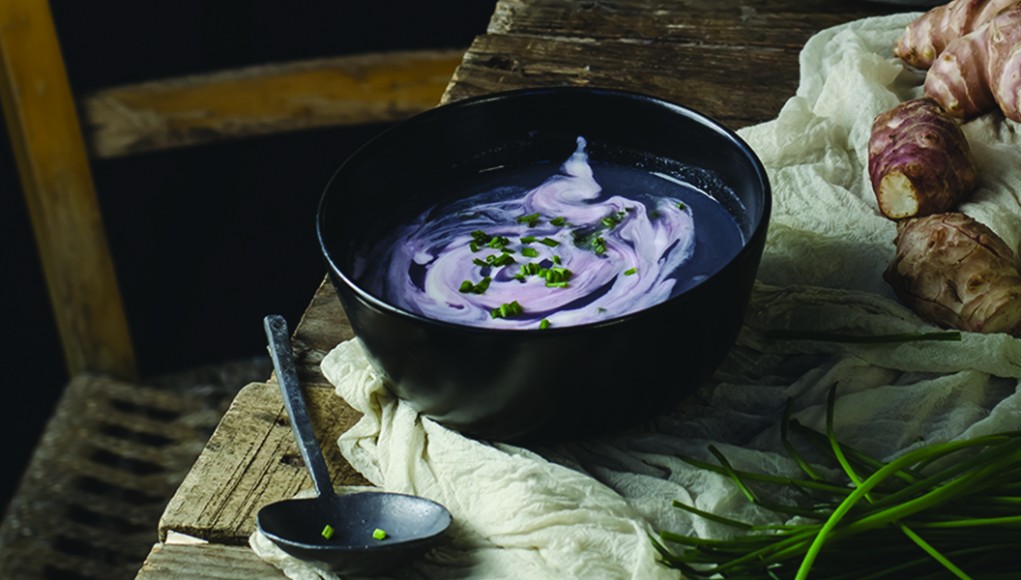 vellutata di cavolfiore viola
