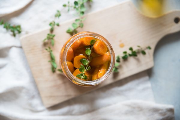 carote in agrodolce vasetti liquido di cottura