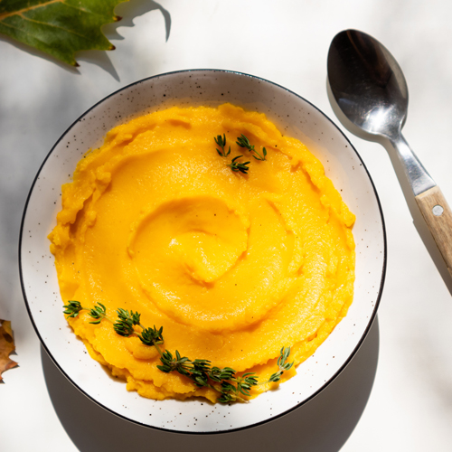 Purè di zucca, un contorno light