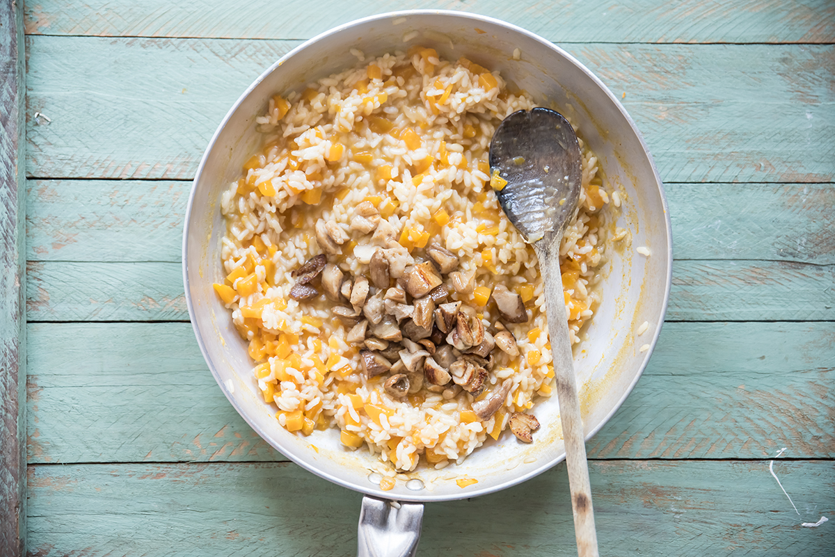 Risotto con zucca e porcini Melarossa