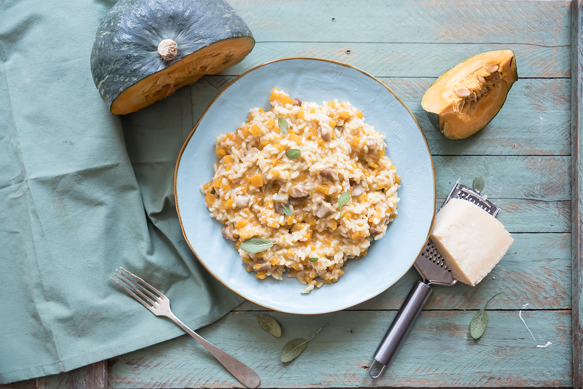 risotto zucca e porcini