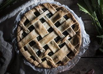 Crostata di zucca e cicoria