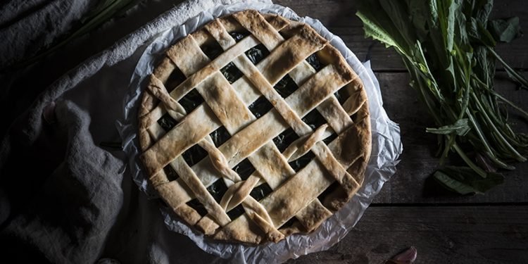 Crostata di zucca e cicoria