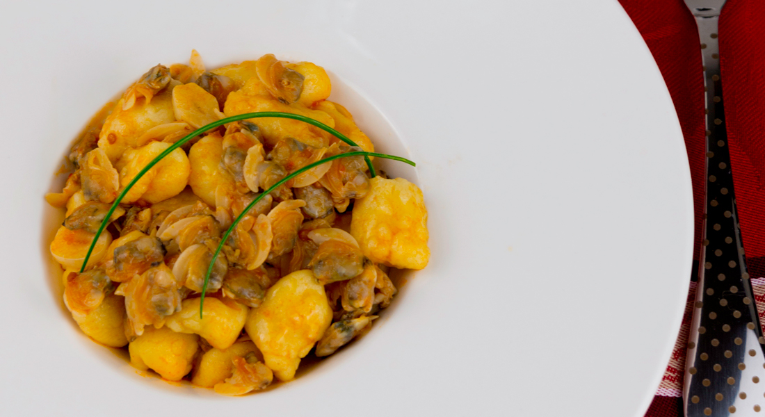 Gnocchi con le vongole veraci Ricette senza glutine Melarossa