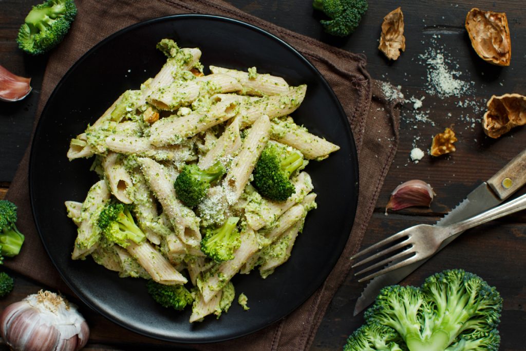 Pasta al pesto broccoli