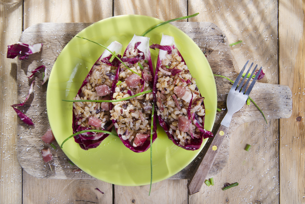 Risotto al radicchio e usi del radicchio in cucina.