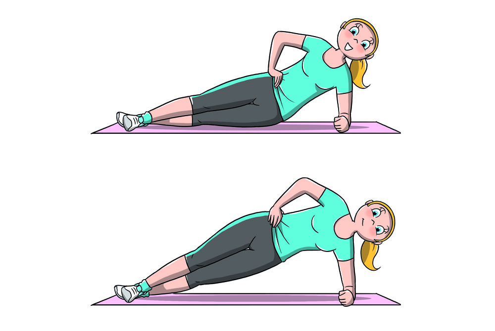 allenamento 7 minuti: side plank