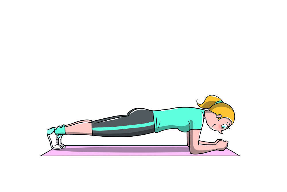 allenamento 7 minuti: plank