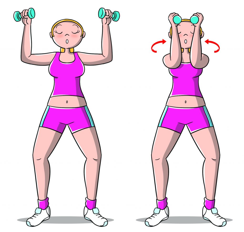 riscaldamento muscolare: esercizi braccia e pettorali