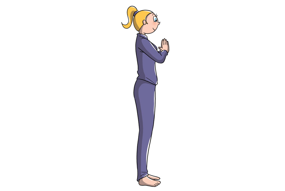 saluto al sole tadasana