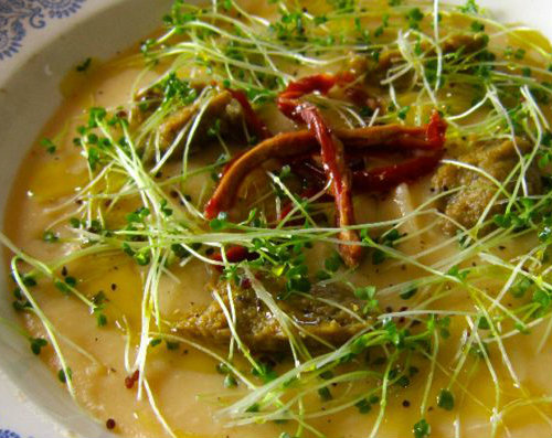 vellutata cannellini germogli broccolo preparazioni