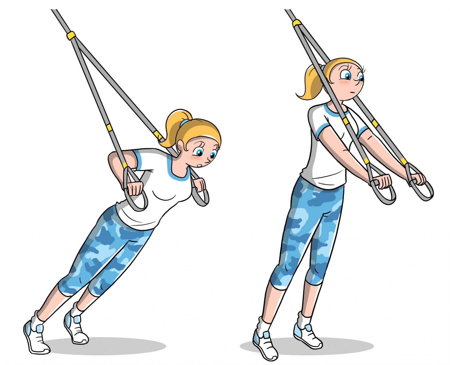 TRX: chest press