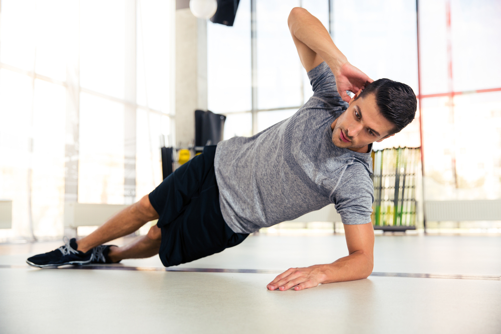 anatomia addome: side plank