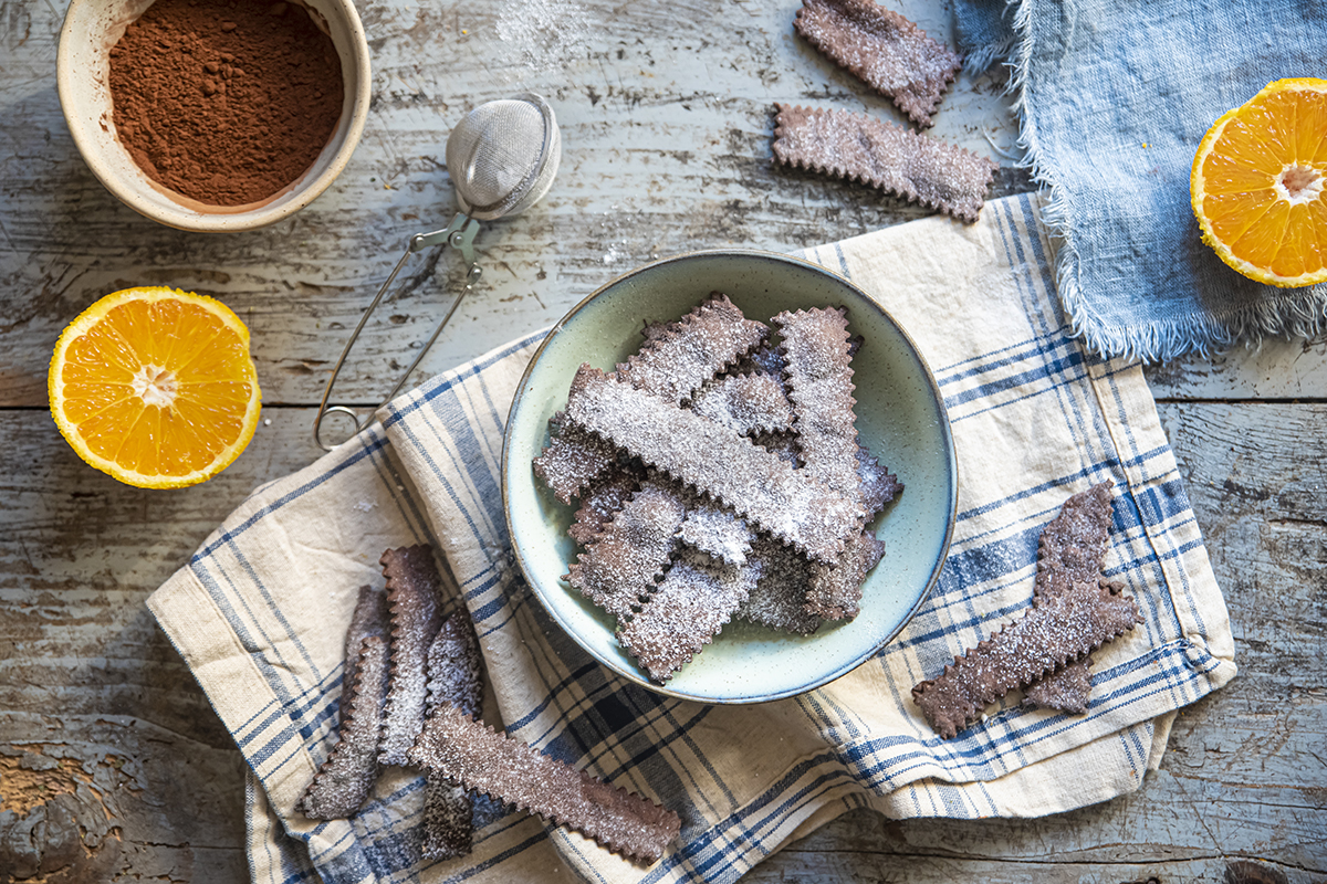 chiacchiere al cacao