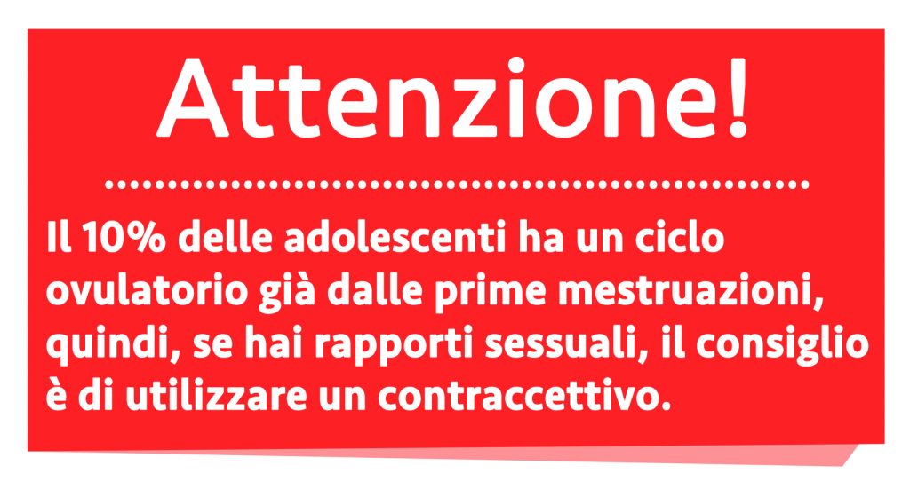 ciclo mestruale nell'adolescenza: attenzione gravidanza