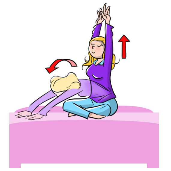 stretching braccia e schiena