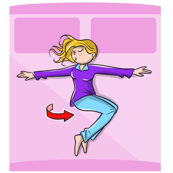 stretching a letto