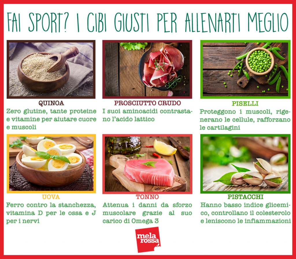 sport e alimentazione: i cibi giusti da mangiare