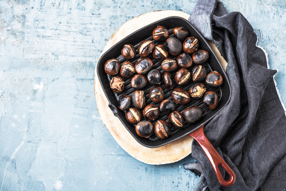 frutta secca, castagne