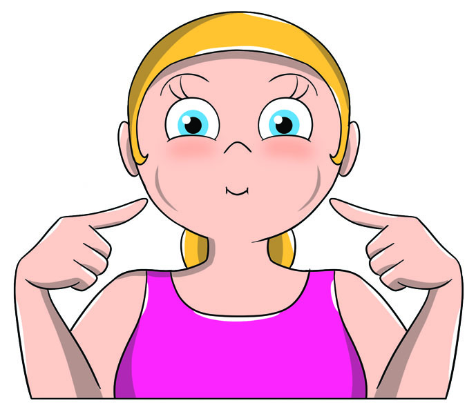 ginnastica facciale: rughe del sorriso
