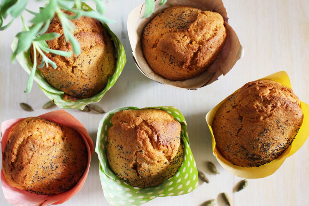 muffin con semi di papavero