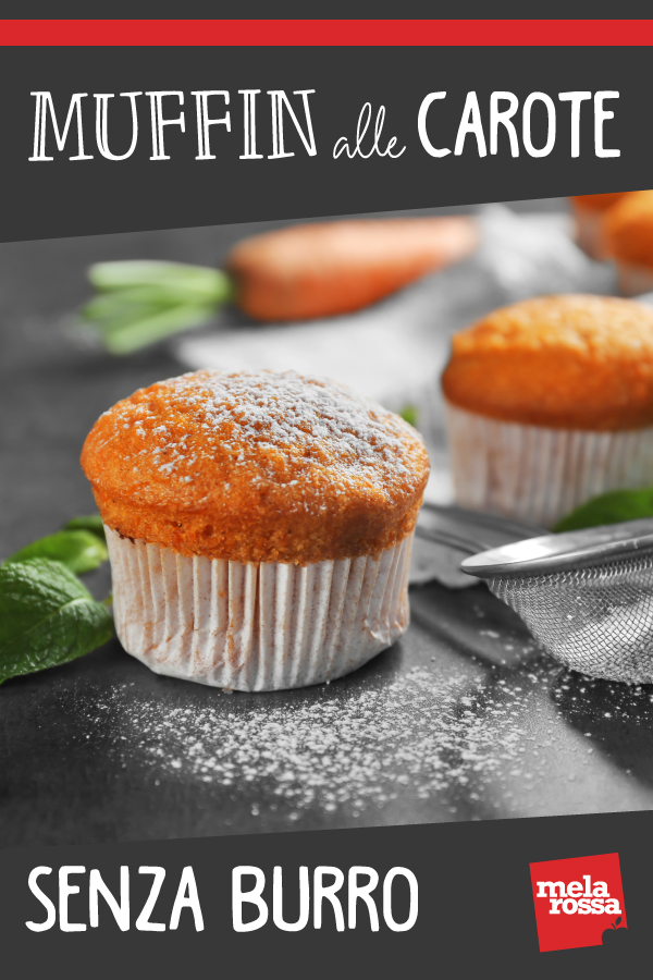 Muffin alle carote senza burro