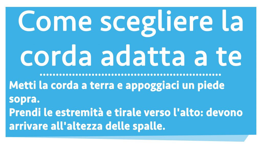 saltare la corda: come scegliere la corda per allenarti