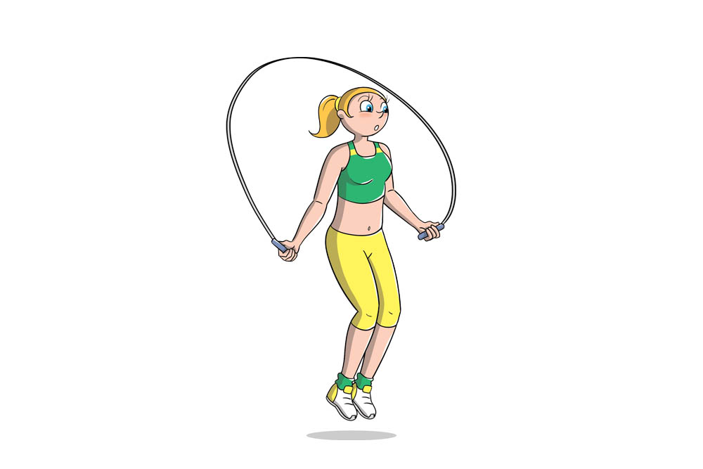 saltare la corda: circuito training