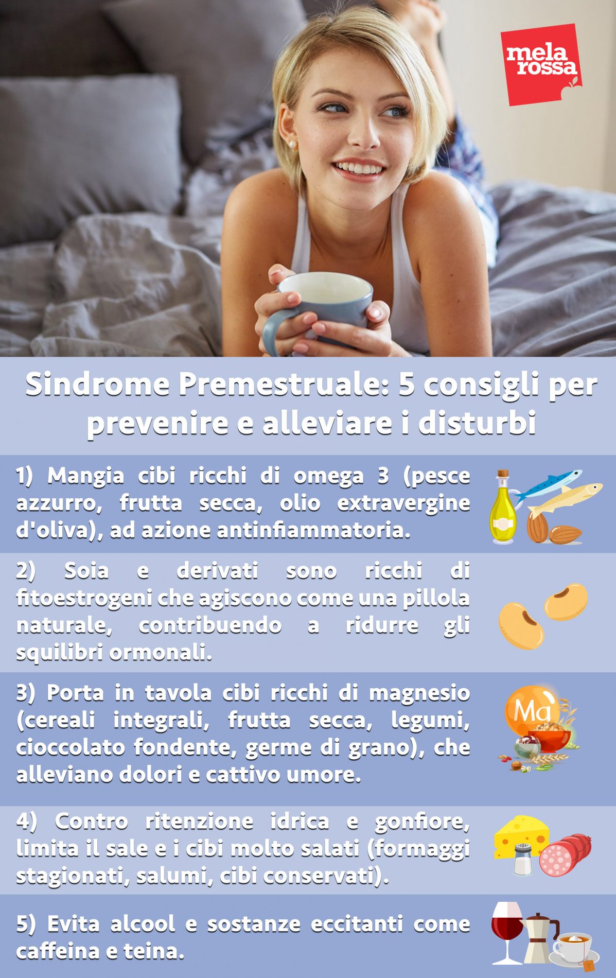 Sindrome premestruale cos'è, sintomi e cure Melarossa