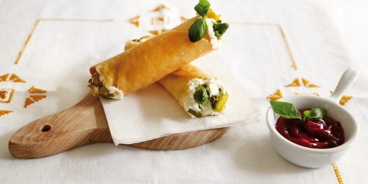 cannoli di parmigiano ripieni senza glutine asparagi