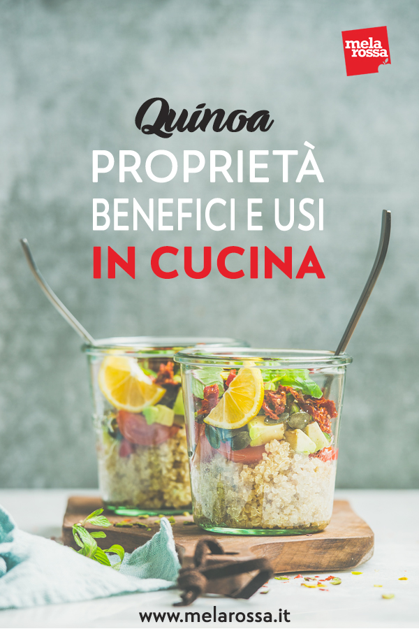 La quinoa particolarmente ricca di proteine carboidrati e fibra alimentare ed è priva di glutine, quindi indicata per i celiaci - Melarossa.it
