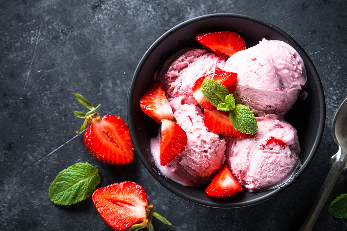 Ricette con le fragole: gelato