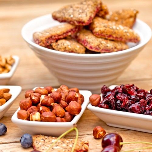 biscotti integrali nocciola fragole