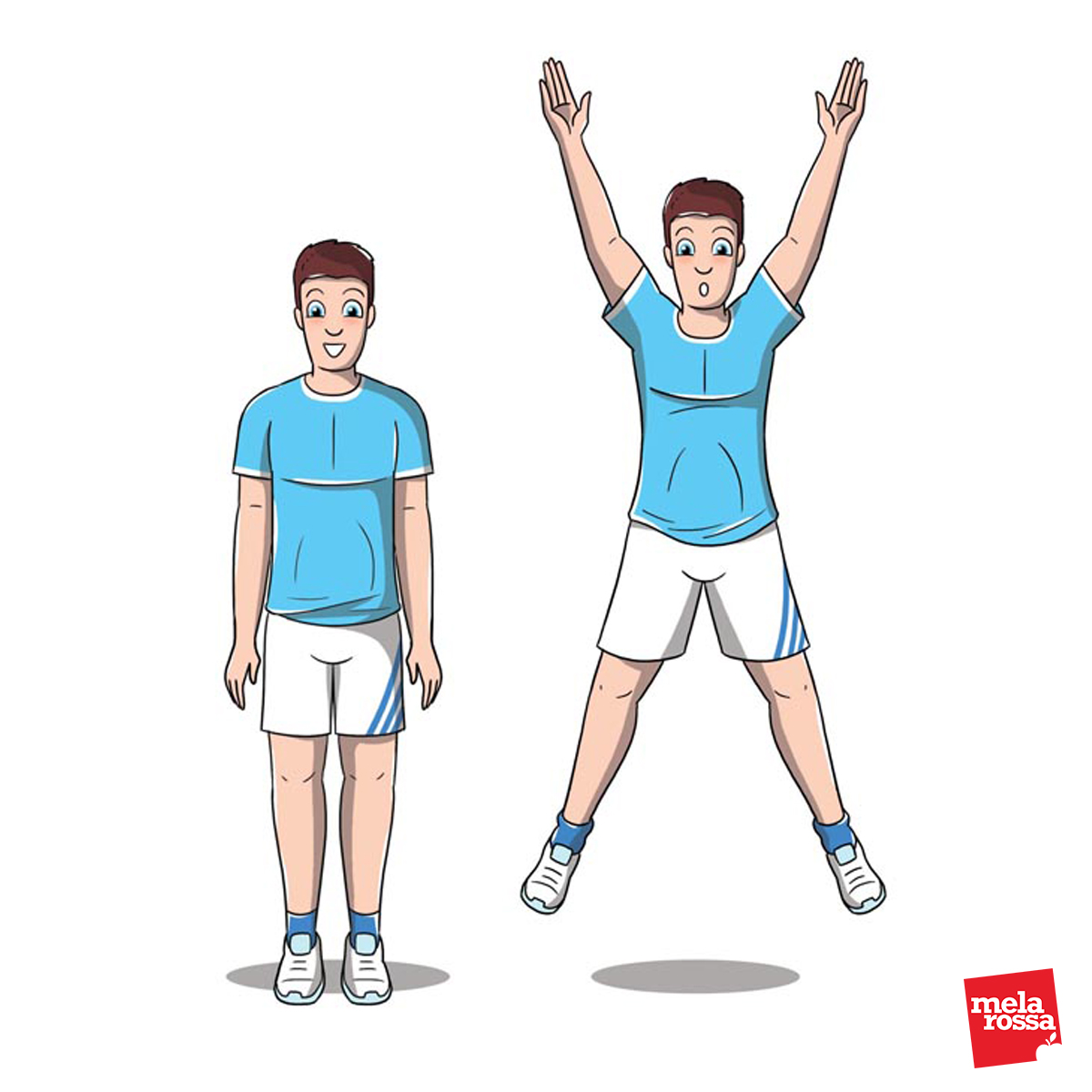 bruciare calorie : esercizio jumping jack