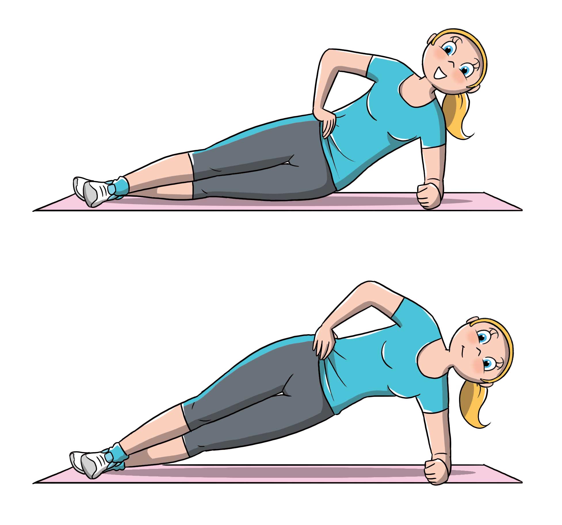 diastasi addominale: prevenzione side plank