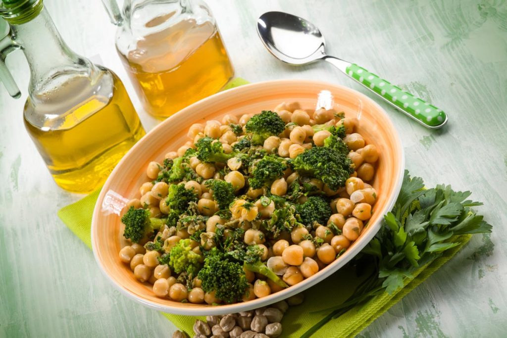 ricette con ceci broccoli