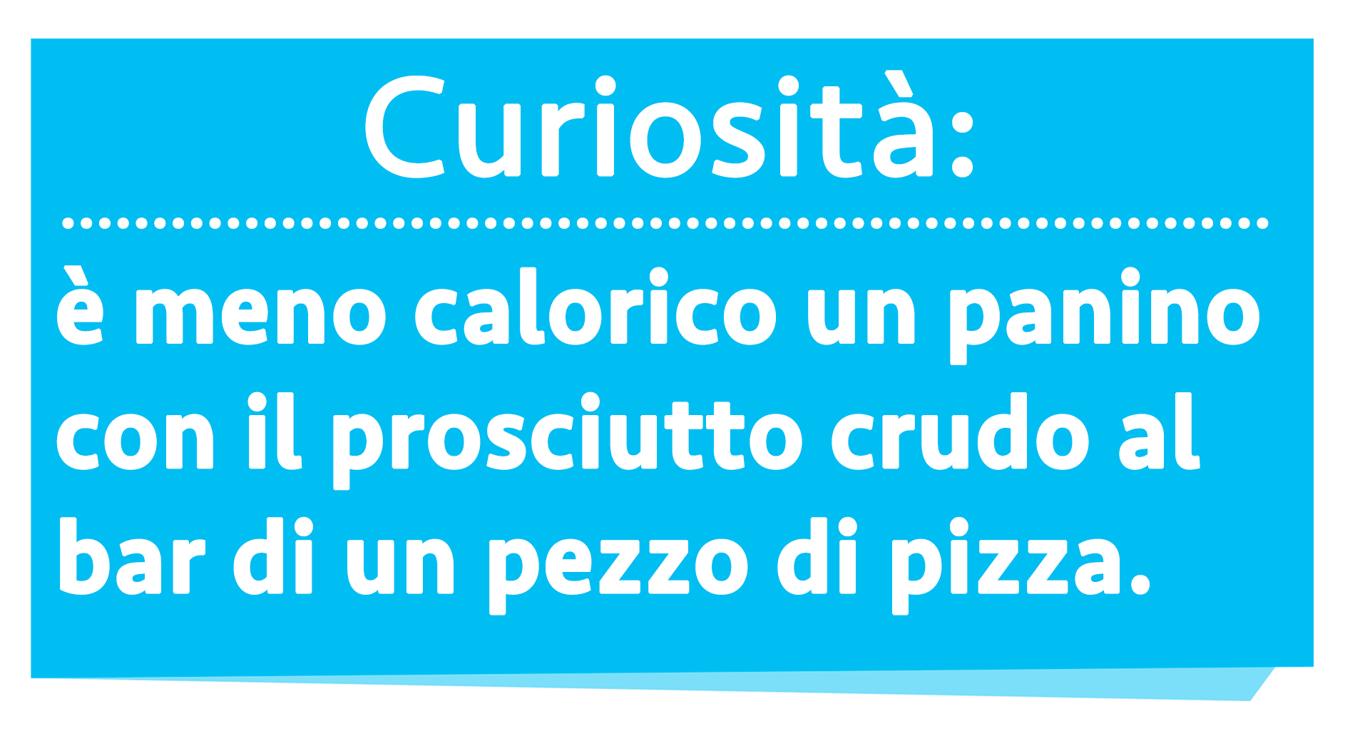 dieta del panino: calorie