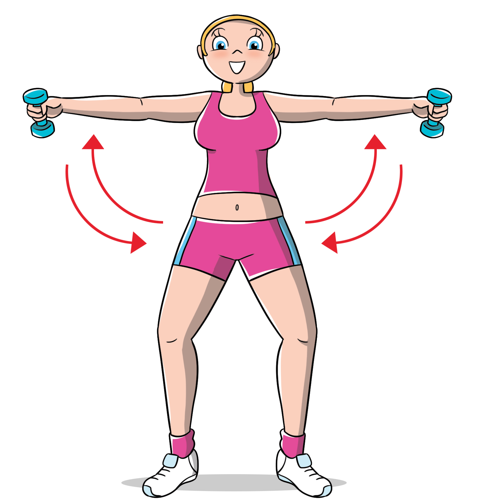 esercizi per le braccia: spalle 