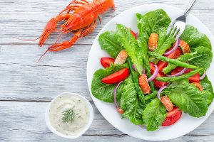 Gamberi alla catalana, un’insalata fresca e light