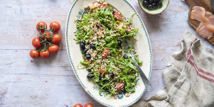 Insalata di farro con salmone